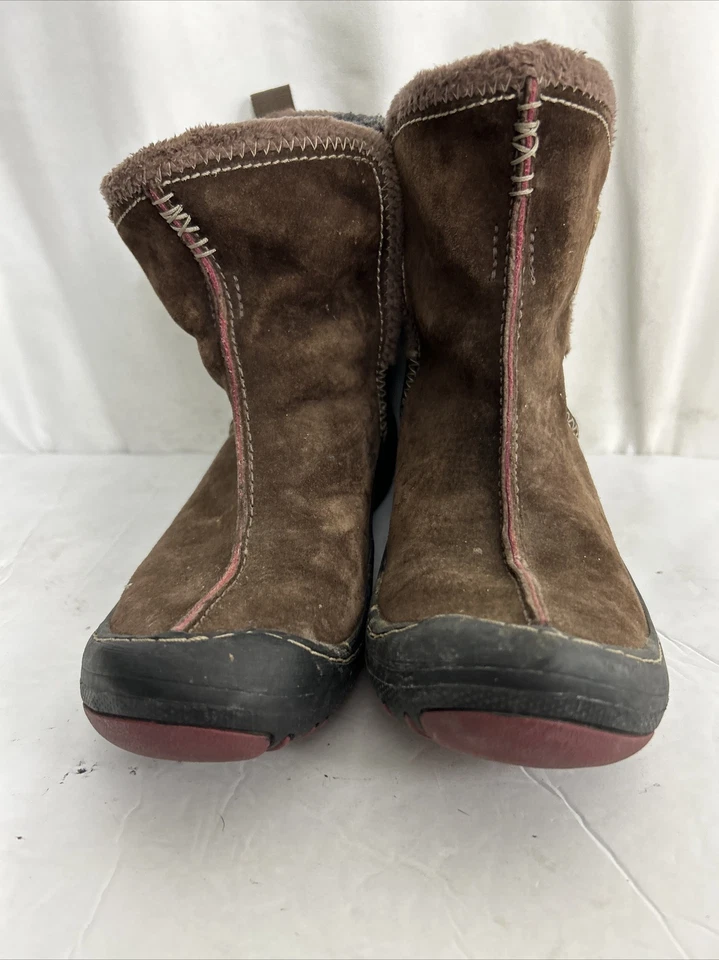 Privo By Clarks Botas Mujer 5.5M Invierno Botón al Tobillo Planas 37699 Cuero Marrón Foto 4 de 4