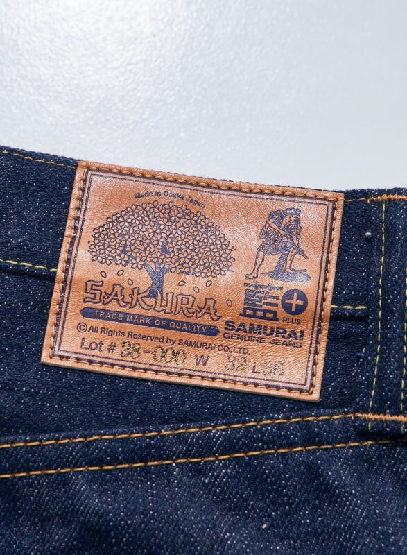 Samurai Jeans S500AX-SAKURA 18oz Indigo Sakura Cotton Selvedge One
