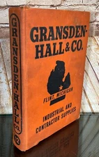 GRANSDEN HALL & CO Flint Michigan 1954 Catalog Industrial & Contractor Supplies