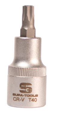 Torx T40 Stecknuss 55mm 1/2 Zoll Steckschlüssel T-Profil, TX Supa-Tools