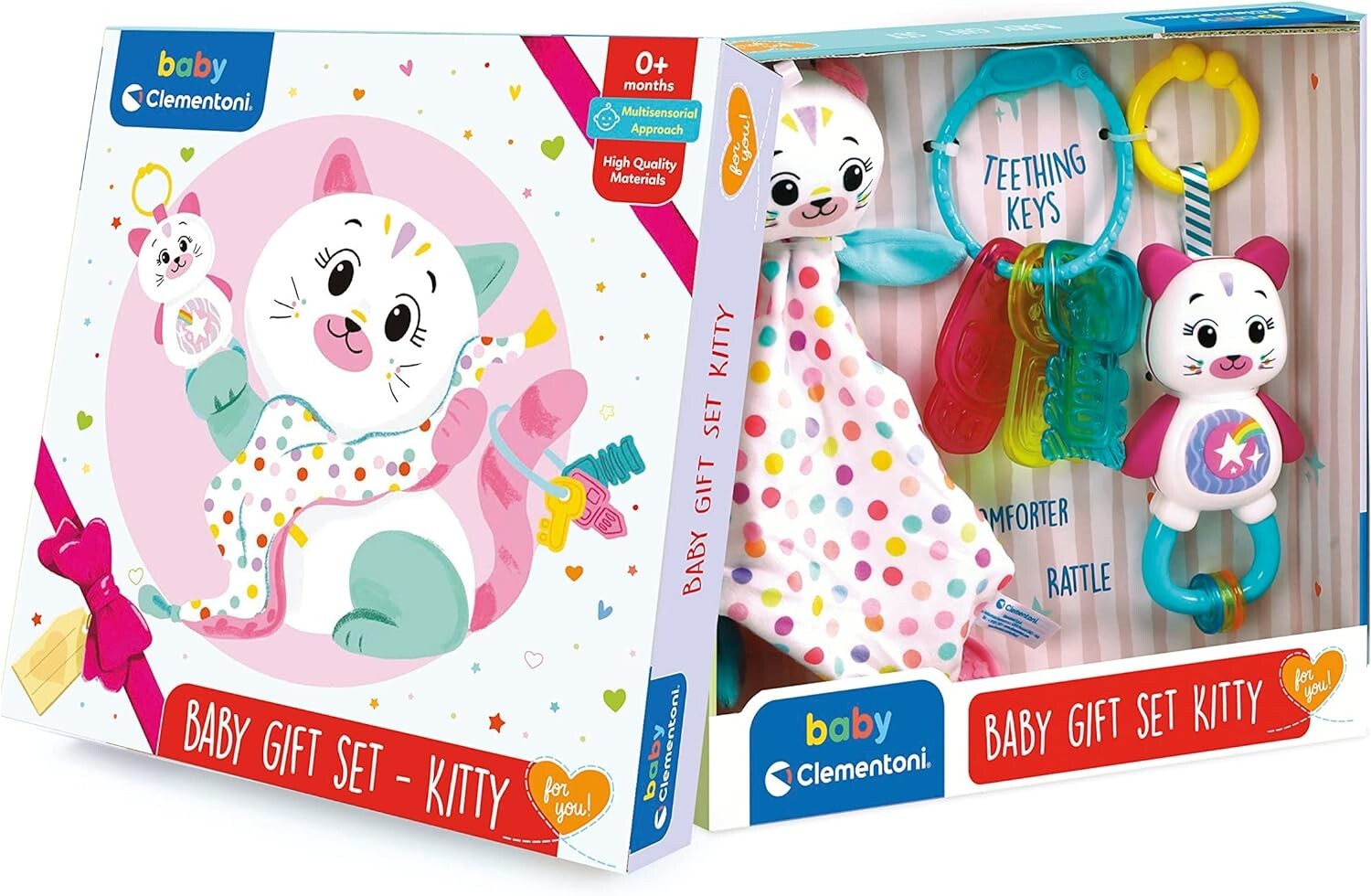 Clementoni Multicolore Giostrina Passeggino, Baby - Set Regalo Kitty - Immagine 2