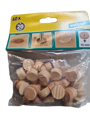 WOLFCRAFT GMBH Wolfcraft Konusplättchen 20 mm 40 STÜCK!!