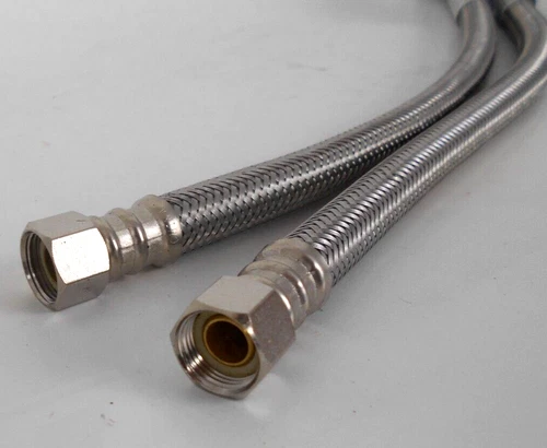 Lot Of 2 ProFlo PXFX146343 3/8" x 3/8" x 16" SS Braided Compression Sink Hose - Picture 5 of 5