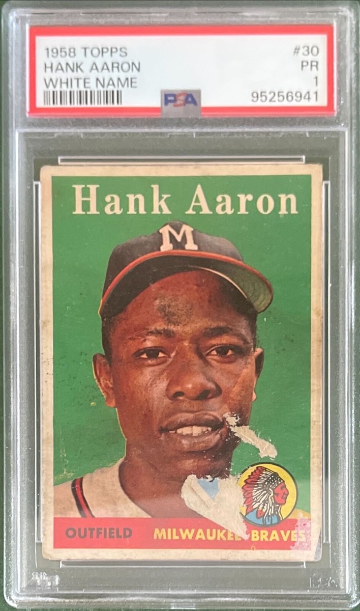 topps #30 Hank Aaron 野球カード 1958 Topps - Hank Aaron #30 Player Name in White for sale online