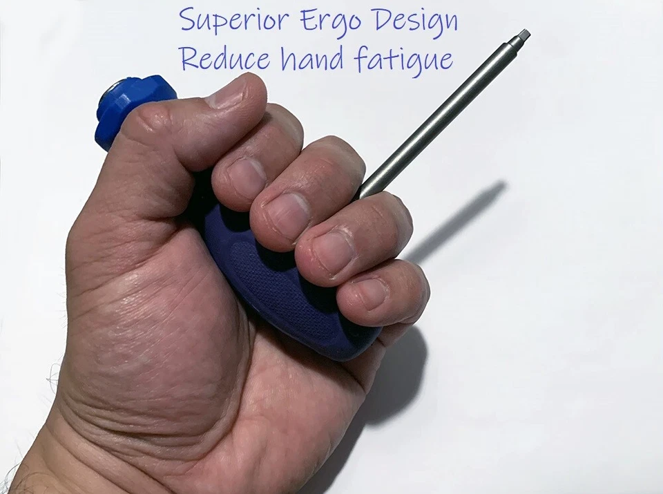 Heavy Duty Super Grip Hybrid Hand Tool T-Handle/Screwdriver 1/4" Hex Bit Holder - Image 4 of 4