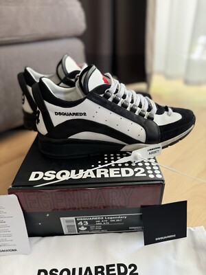 DSQUARED2 Sneaker LEGENDARY schwarz-weiße Sneakers Größe 43 Original OVP