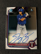 2022 Bowman Chrome JOJO BLACKMON Auto RANGERS 1ST BOWMAN AUTOGRAPH TEXAS RANGERS