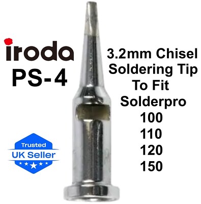 IRODA PS-4 Meißel 3,2 mm Gaslötspitze für Solderpro 100 110 120 & 150 Eisen