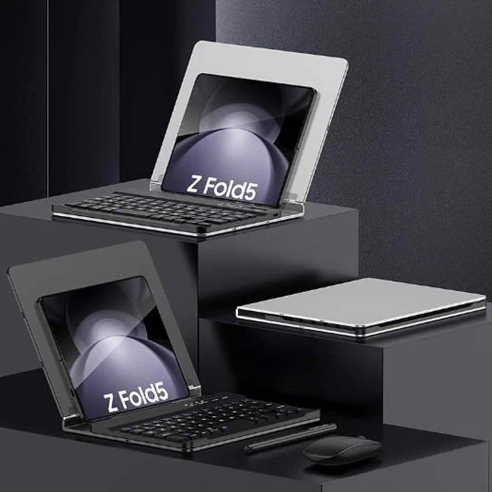 Folding Phone Bluetooth Keyboard+Mouse+Capacitive Pen For Huawei Mate X5 X3 X2 - Image 3 of 4