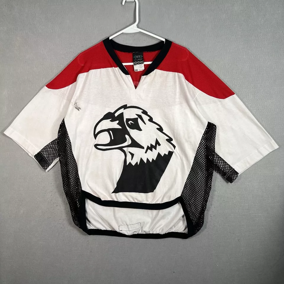 Camiseta deportiva vintage Bauer Off Ice Hockey Ed Belfour adulto mediana blanca para hombre Foto 2 de 4