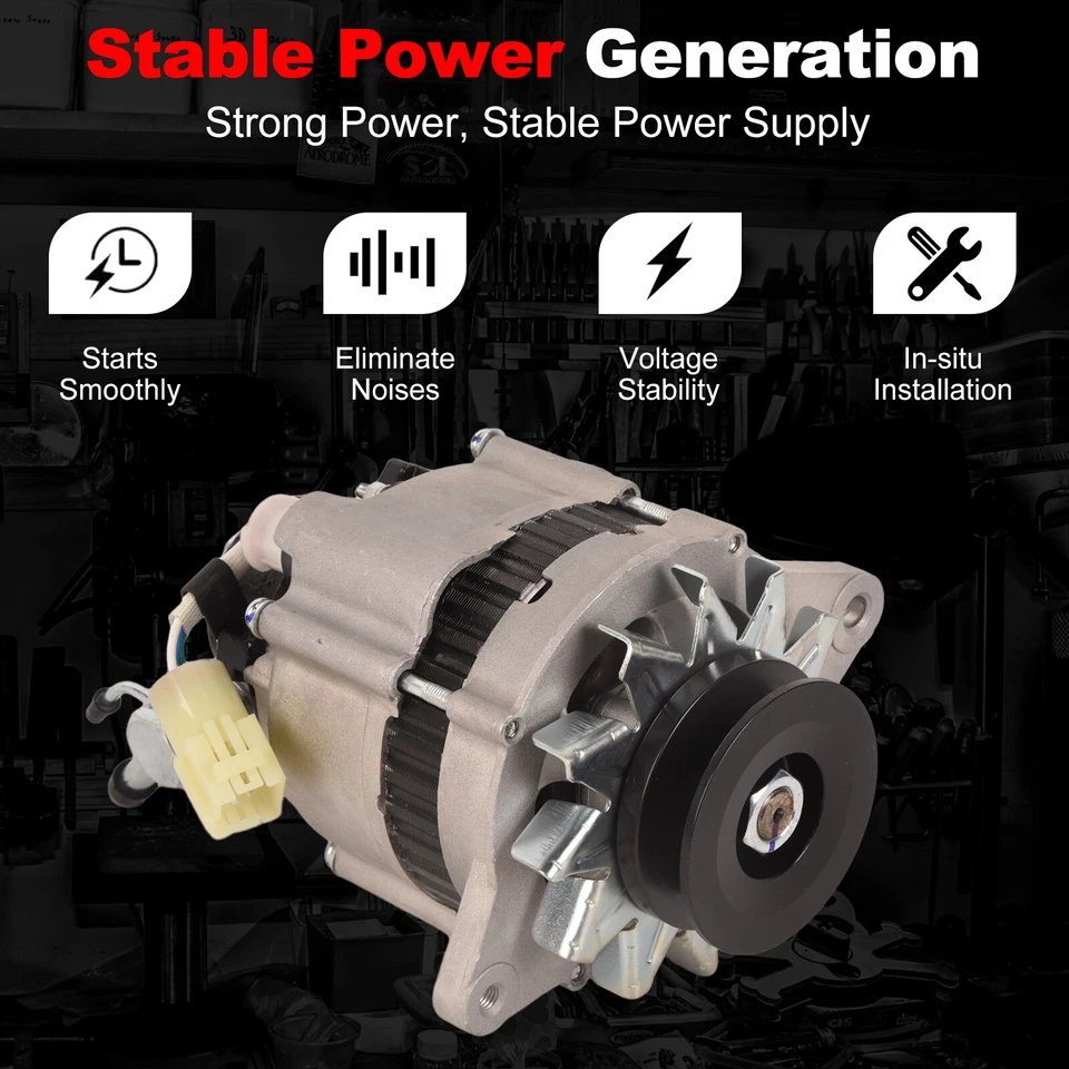 ALTERNADOR NUEVO COMPATIBLE CON ISUZU PICKUP TROOPER 2.2L 1984-1987 LR150-155B Foto 4 de 4