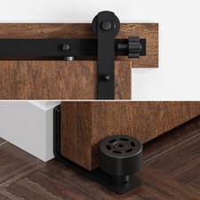 CCJH 4FT-20FT Sliding Barn Door Hardware Kit for 1/2 Door,Modern Closet,Smoothly