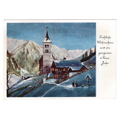Künstler-AK Weihnachten v. E. Macho / ''Im Winter'' (Dennoch-Verlag)
