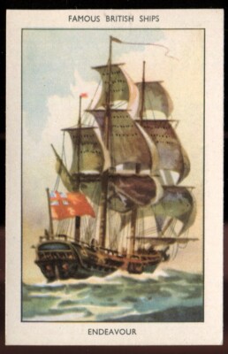 Amalgamated Tobacco, Mills, FAMOUS BRITISH SHIP, Series 1, 1952, Endeavour, #8