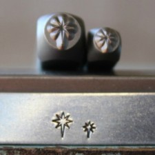 SUPPLY GUY 5mm and 3mm Northern Star Metal Punch 2 Stamp Set SGCH-290291