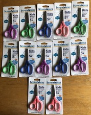 Lot of 12 SchoolWorks 5  Kid Scissors Squishgrip Handle 10 Blunt 2 Pointed