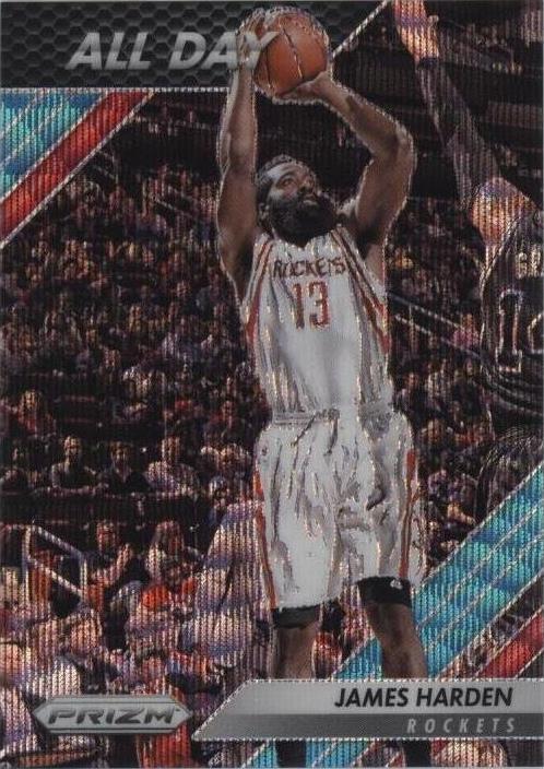2016-17 Panini Prizm - All Day James Harden #9 Teal Wave Prizm /25 for ...
