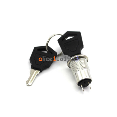 2PCS S1203 Security Power Locks   Lock Electronic Key Switch key Lock + Key #D1