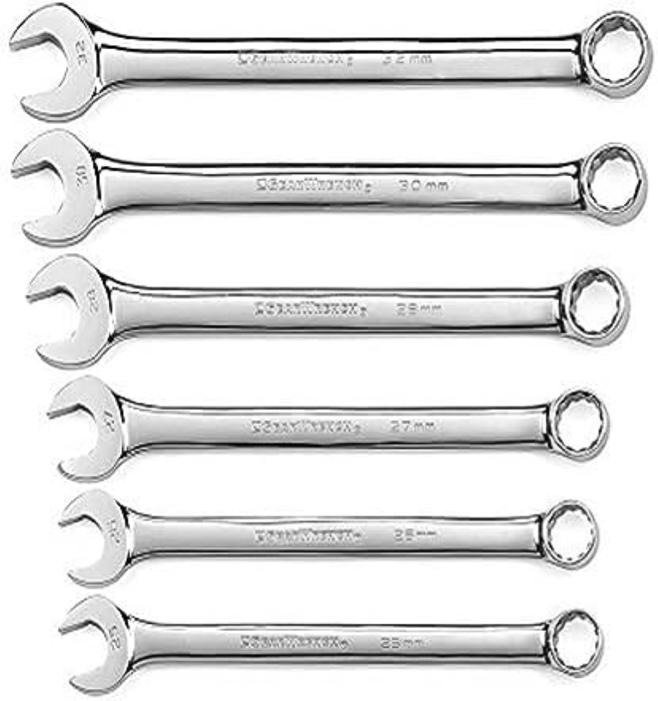 GearWrench 81902 Set di Chiavi Combinate 12 Punti, Modello Lungo, Sistema Metric