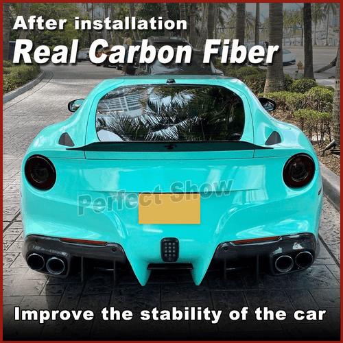 For Ferrari F12 Berlinetta Coupe 2013-2016 Real Carbon Rear Trunk Spoiler Wing - Picture 2 of 9