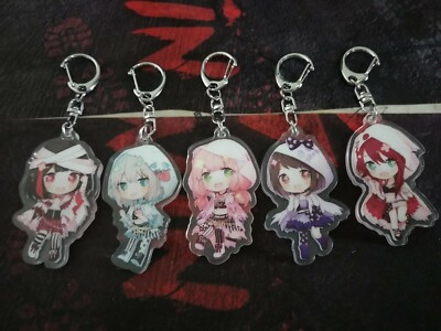 Anime BanG Dream! Afterglow Mitake Ran Aoba Moca Uehara Acrylic Keychain