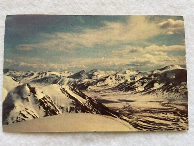 Brooks Range, the top of North America, in Alaska Vintage 1973 Postcard