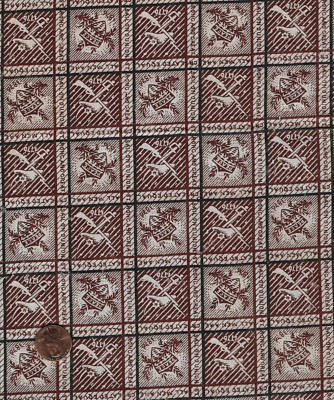 1876 American Centennial Peace Print Fabric
