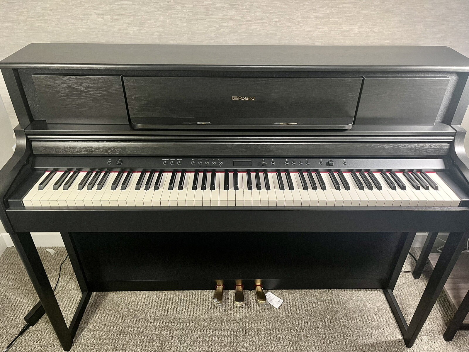 Roland LX705 Digital Piano with Stand in Charcoal Black eBay