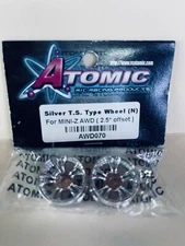 Atomic RC Silver T.S. Type Wheel(n) for Mini-Z AWD   AWD070