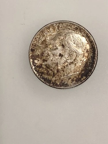 1964 10C Roosevelt Dime EF Toned