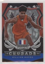 2020-21 Panini Prizm Draft Picks Crusade Red White & Blue Killian Hayes #92 0gl9