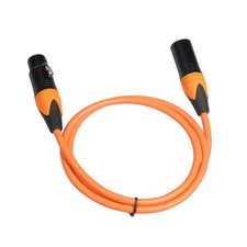 3 Pin XLR Cable Orange 5m