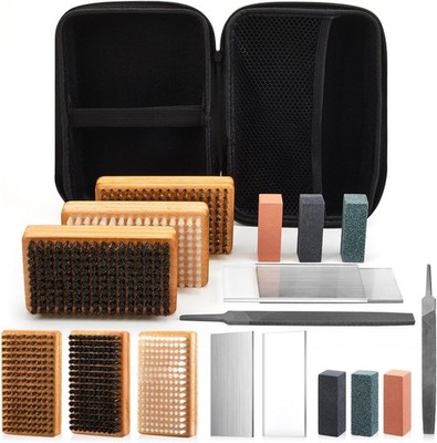 10 Pcs Snowboard Wax Kit, Snowboard and Ski Tuning Kit, Includes Brass 