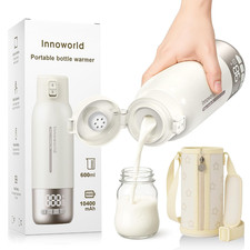 Portable Bottle Warmer for Travel, 20 Oz Large Capacity Bottle Warmer on the Go,