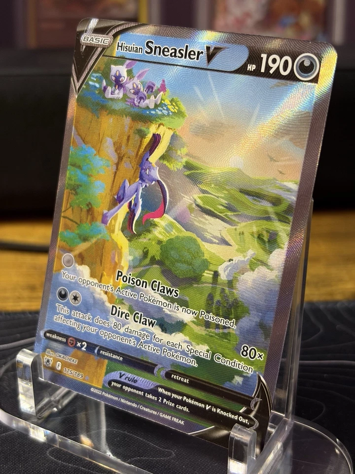 Pokemon Hisuian Sneasler V 175/189 - Alternate Full Art Astral Radiance Holo NM - Image 2 of 4
