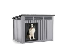 VIXZEN Dog House Outdoor, Indoor Dog House Medium Size Dog with Weatherproof ...