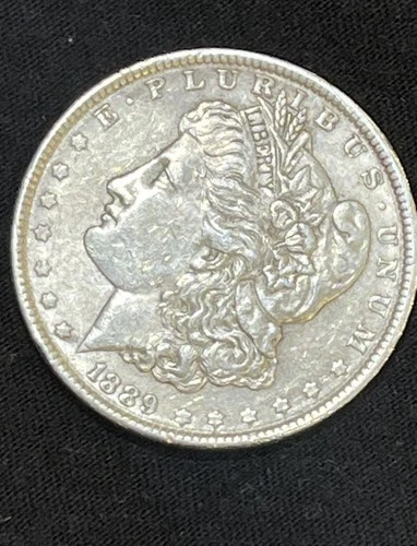 1889 MORGAN SILVER DOLLAR $1 COIN CIRCULATED UNCERTIFIED 0.900 FINE SILVER