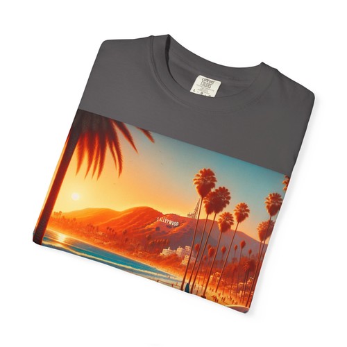 Sunset Surf Vibes T-Tee-T-Unisex Tinto in Indumento, Beachwear, Camicia Casual Estiva - Foto 48 di 61