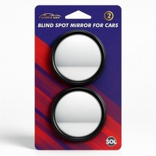 2pk Blind Spot Mirror Car 360° Adjust Wide Side Angle Rear View HD Towing Van