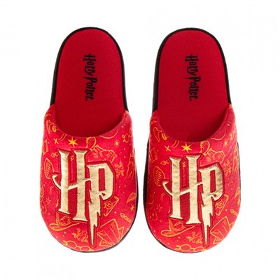 Harry Potter Magic Wizard Closed Toe Adult's Slippers Red