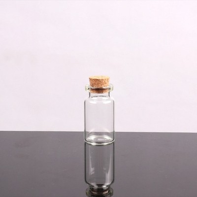 Small Bottles with Cork Stoppers Tiny Vials Small Clear Glass Jars Lids Storage