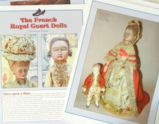23p History Article  Antique Old Pretender French Royal Court Wooden Dolls