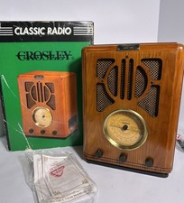 Crosley CR72 AM/FM Cassette Radio Wood Cabinet Classic 1998 NOS w/ Box