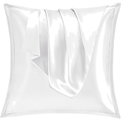 Vielit 2er Set Satin Kissnbezug 80x80 mit Zip,Weich wie EIN Silk Pillowcase,wie