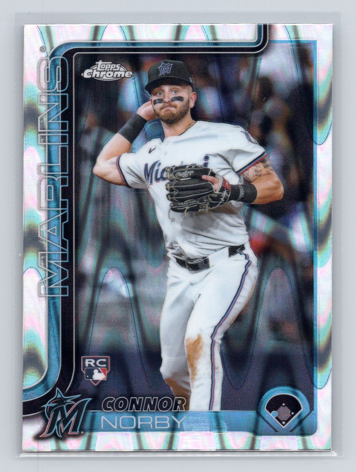 2025 Topps Chrome #199 Connor Norby Raywave Refractors