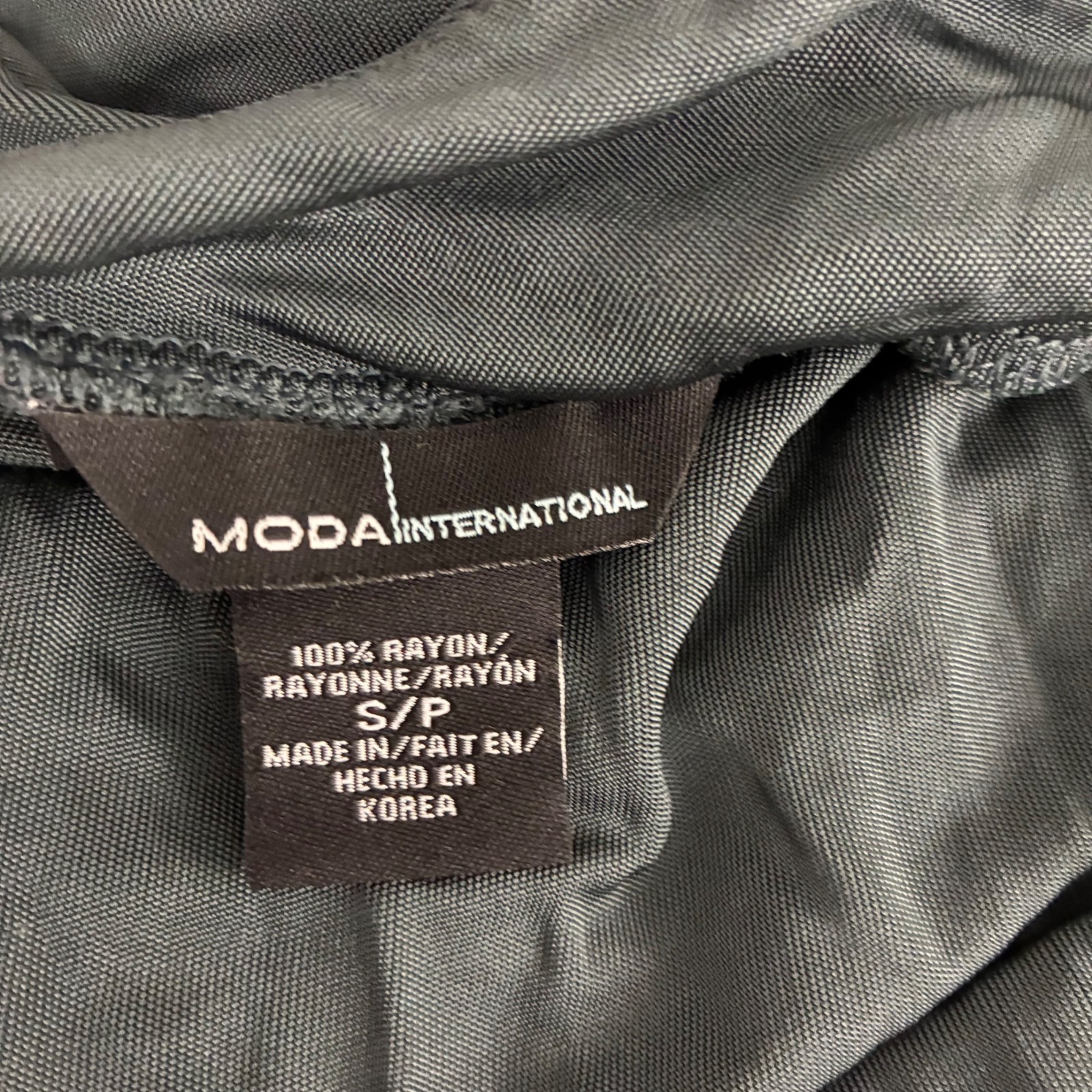 VTG Y2K 00s Moda International Silky Rayon Sage Green Mini Halter Dress S Coquet