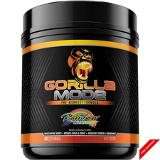 Gorilla Mode Pre Workout 776g Rainbow Sherbet | Energy, Focus & Massive Pumps