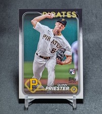 Quinn Priester Rookie RC 2024 Topps Japan Edition Card #128 Pirates/Brewers. rookie card picture