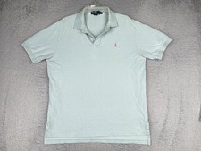 Polo Ralph Lauren Polo Shirt Mens XL Green Cotton Classic Fit Logo Casual