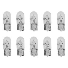 10PCS 194 Bulb T10 Light Bulb 168 W5W 1/4 Wedge Base 12V 5W Side Marker Dash Tur